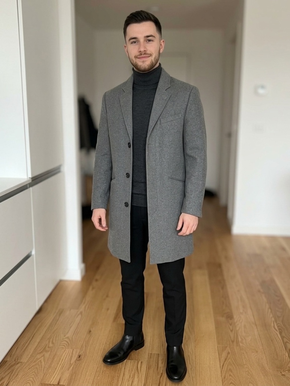 Topman Mens Pea Coat